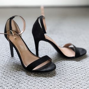 Fioni formal heels black velvet